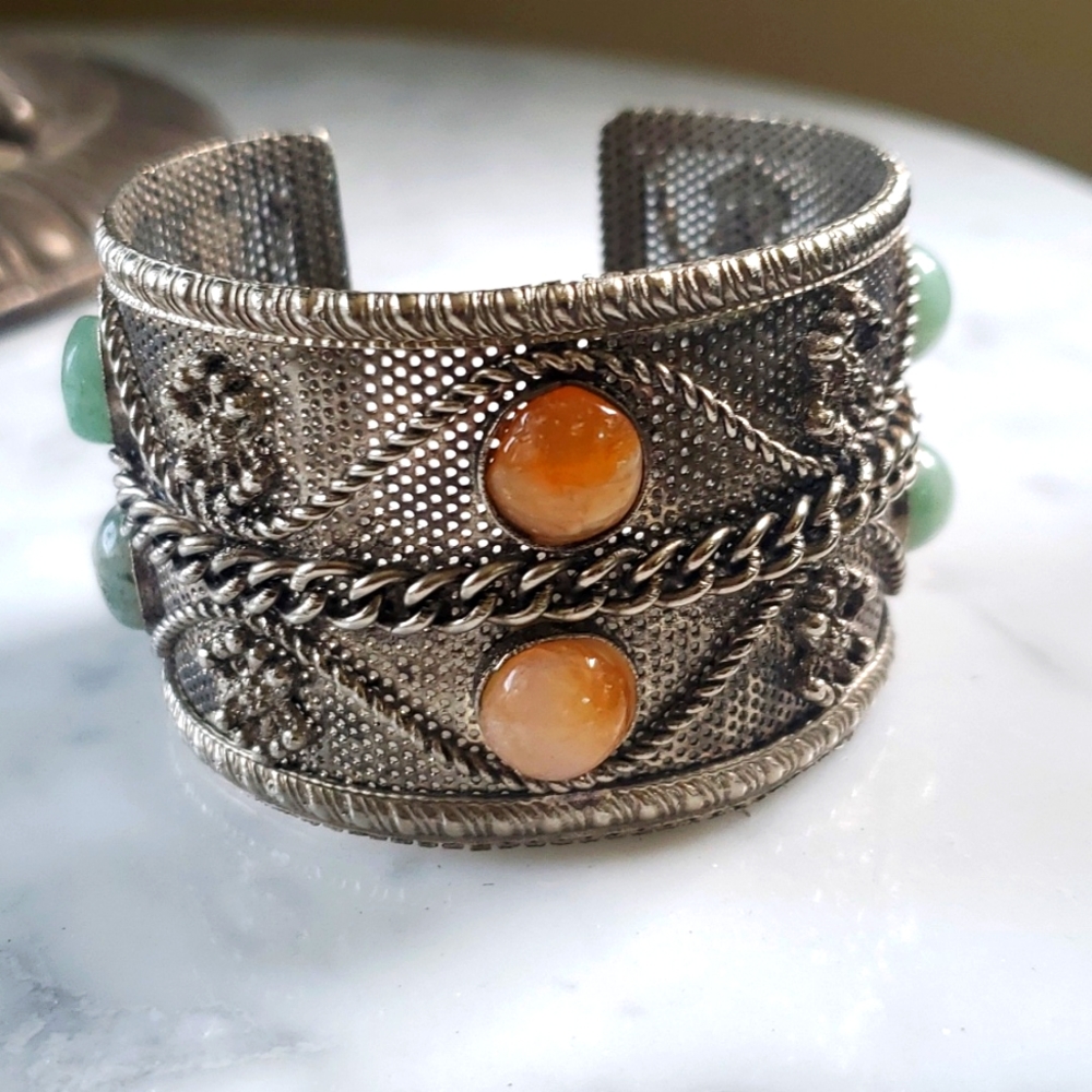 Vintage 1980s-1990s Boho metal bracelet - Picture 2 of 12